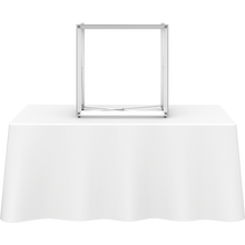 Load image into Gallery viewer, EMBRACE 2.5FT SQUARE TABLETOP PUSH-FIT TENSION FABRIC DISPLAY