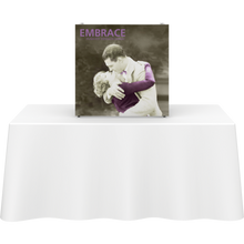Load image into Gallery viewer, EMBRACE 2.5FT SQUARE TABLETOP PUSH-FIT TENSION FABRIC DISPLAY