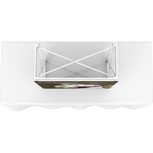 Load image into Gallery viewer, EMBRACE 2.5FT SQUARE TABLETOP PUSH-FIT TENSION FABRIC DISPLAY