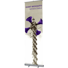 Load image into Gallery viewer, GIANT MOSQUITO RETRACTABLE BANNER STAND