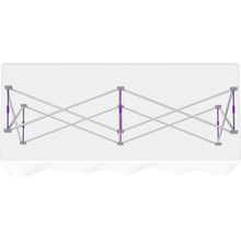 Load image into Gallery viewer, HOPUP 5FT STRAIGHT TABLETOP TENSION FABRIC DISPLAY