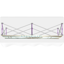 Load image into Gallery viewer, HOPUP 5FT STRAIGHT TABLETOP TENSION FABRIC DISPLAY