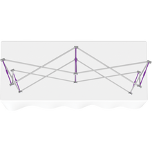 Load image into Gallery viewer, HOPUP 5.5FT CURVED TABLETOP TENSION FABRIC DISPLAY