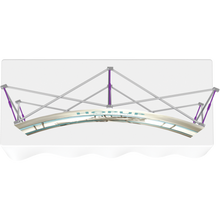 Load image into Gallery viewer, HOPUP 5.5FT CURVED TABLETOP TENSION FABRIC DISPLAY