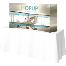 Load image into Gallery viewer, HOPUP 5.5FT CURVED TABLETOP TENSION FABRIC DISPLAY