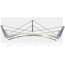 Load image into Gallery viewer, HOPUP 5.5FT CURVED TABLETOP TENSION FABRIC DISPLAY