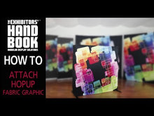 Load and play video in Gallery viewer, HOPUP 2.5FT STRAIGHT TABLETOP TENSION FABRIC DISPLAY