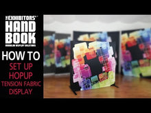 Load and play video in Gallery viewer, HOPUP 2.5FT STRAIGHT TABLETOP TENSION FABRIC DISPLAY