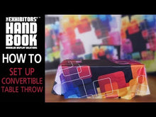 Load and play video in Gallery viewer, CONVERTIBLE PREMIUM DYE SUB TABLE THROW