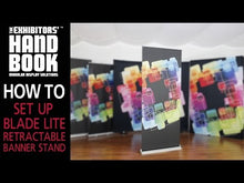 Load and play video in Gallery viewer, BLADE LITE 800 RETRACTABLE BANNER STAND