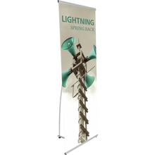 Load image into Gallery viewer, LIGHTNING SPRING BACK BANNER STAND