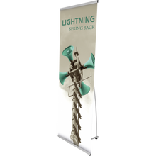Load image into Gallery viewer, LIGHTNING SPRING BACK BANNER STAND
