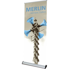 Load image into Gallery viewer, MERLIN RETRACTABLE BANNER STAND