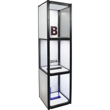 Load image into Gallery viewer, TWIST PORTABLE DISPLAY CABINET WITH 3 SLEEVES