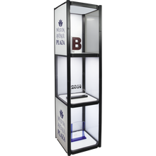 Load image into Gallery viewer, TWIST PORTABLE DISPLAY CABINET WITH 3 SLEEVES