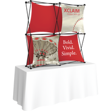 Load image into Gallery viewer, XCLAIM 5FT TABLETOP FABRIC POPUP DISPLAY KIT 01