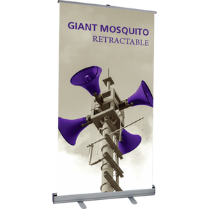 GIANT MOSQUITO RETRACTABLE BANNER STAND