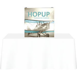 HOPUP 2.5FT STRAIGHT TABLETOP TENSION FABRIC DISPLAY