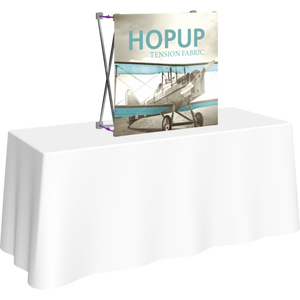 HOPUP 2.5FT STRAIGHT TABLETOP TENSION FABRIC DISPLAY