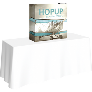 HOPUP 2.5FT STRAIGHT TABLETOP TENSION FABRIC DISPLAY