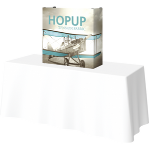 HOPUP 2.5FT STRAIGHT TABLETOP TENSION FABRIC DISPLAY