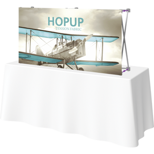 HOPUP 5FT STRAIGHT TABLETOP TENSION FABRIC DISPLAY