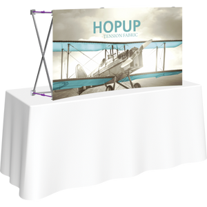 HOPUP 5.5FT CURVED TABLETOP TENSION FABRIC DISPLAY