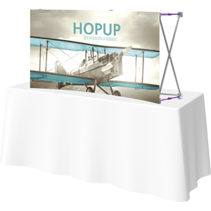 HOPUP 5.5FT CURVED TABLETOP TENSION FABRIC DISPLAY