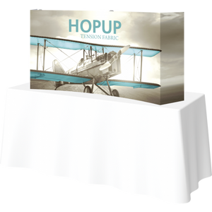 HOPUP 5.5FT CURVED TABLETOP TENSION FABRIC DISPLAY