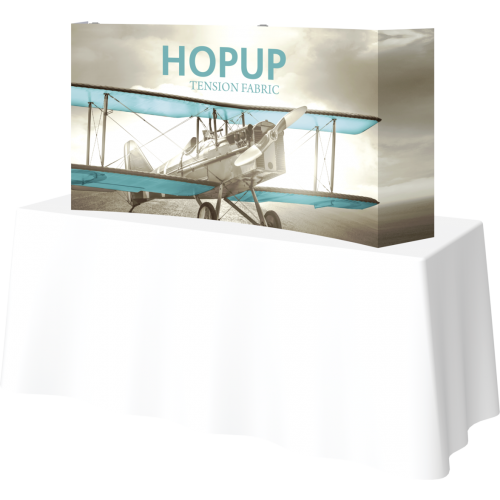 HOPUP 5.5FT CURVED TABLETOP TENSION FABRIC DISPLAY