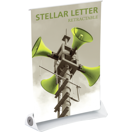 STELLAR LETTER RETRACTABLE BANNER STAND