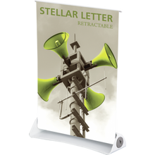 Load image into Gallery viewer, STELLAR LETTER RETRACTABLE BANNER STAND
